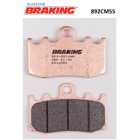 BMW R 1200 GS 2004-2012 BRAKING SİNTERLİ ÖN FREN BALATASI 892CM55