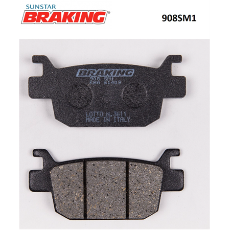 HONDA FORZA 250 2018-2021 BRAKING YARI METALİK ARKA FREN BALATASI 908SM1